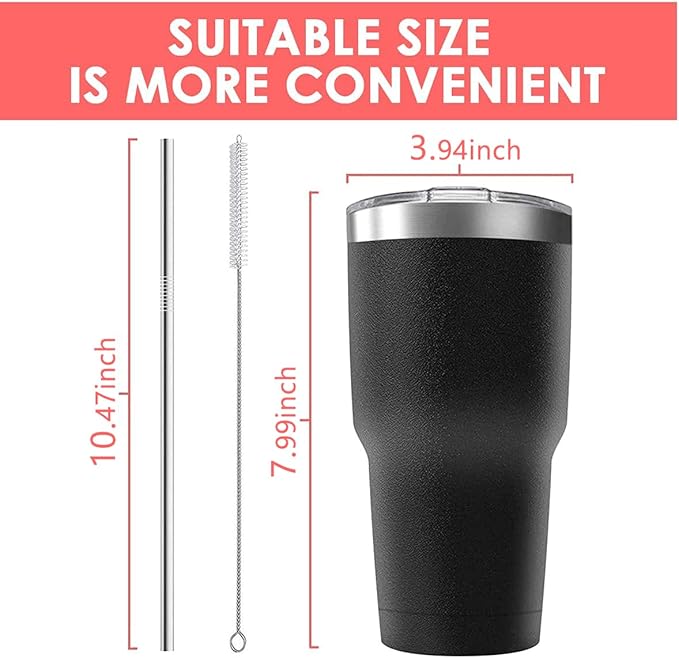 30oz Tumbler Vacuum Insulated Travel Mug with Lids, Stainless Steel Double Wall Bulk Cup for Home, Office, Outdoor Suitable for Vehicle Cup Holders(Set of 8, Navy)