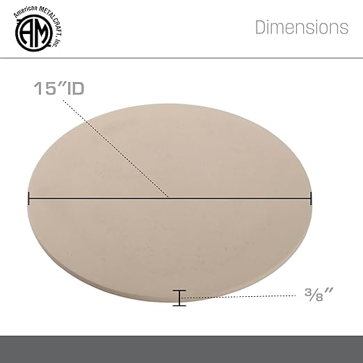 American Metalcraft 15" Round Economy Pizza Stone