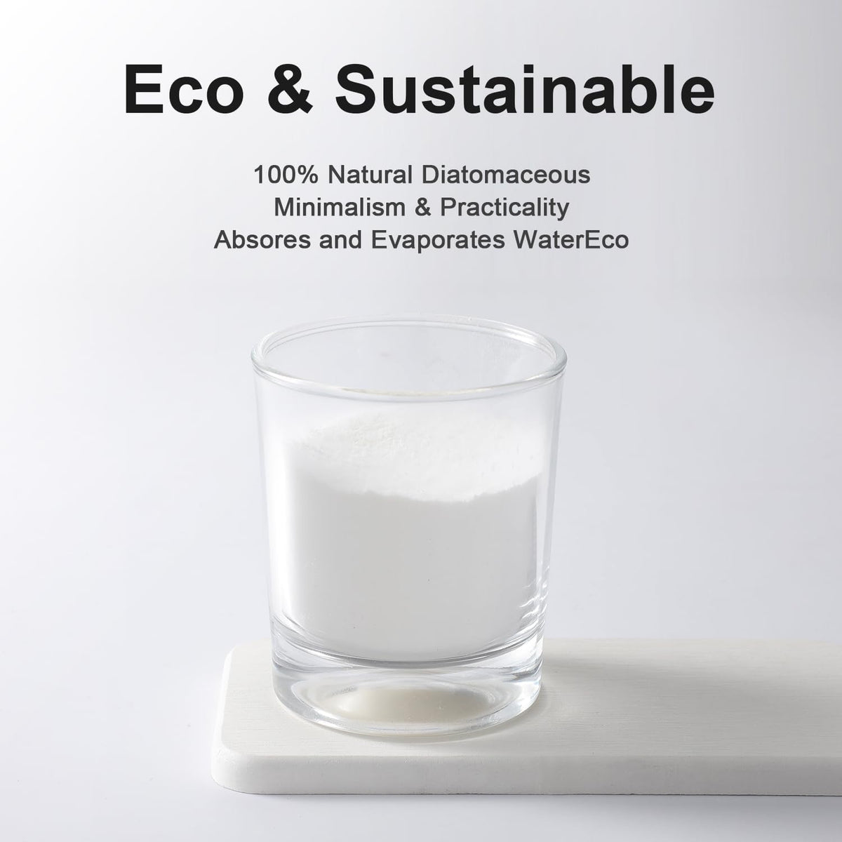 Water Absorbing Stone Tray for Sink | Quick Drying Diatomaceous Earth Coasters | Soap Dish Holder & Toothbrush Holder for Bathroom Counter | Hand Soap & Plant & Toiletries | White 2 Pack