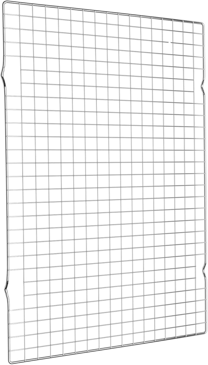 Cooling Rack for Baking, 16x10 Inches Baking Rack, Thick Wire Cookie Rack for Cooking, Roasting, Grilling, Drying, Oven Safe, Fits Half Sheet Pan