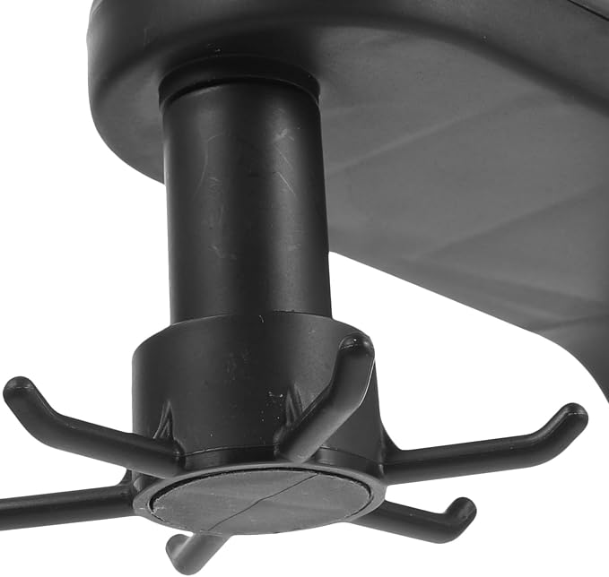 2pcs Wall Mounted Kitchen Utensil Hooks Multi-Functional 6-Claw Rotating Adhesive Hanger Black for Hanging Cooking Tools Under Cabinet Storage
