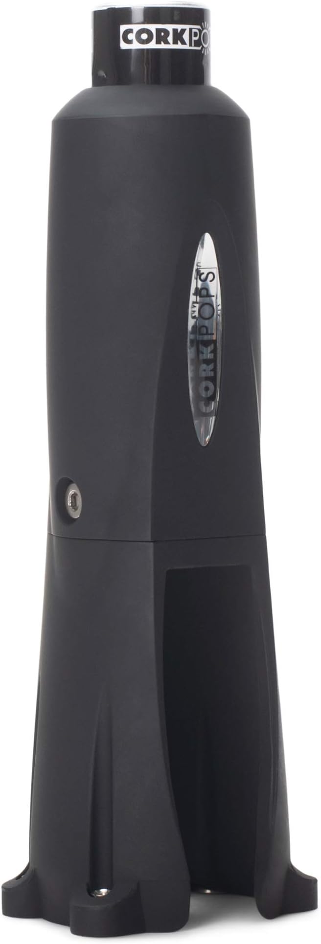 Cork Pops Legacy Wine Opener Built-in 4-Blade Foil Cutter Safe Cork Removal, Effortless Push Button Use, Needle Guard for Safety, Low-Pressure Cartridge Opens Up To 60 Bottles