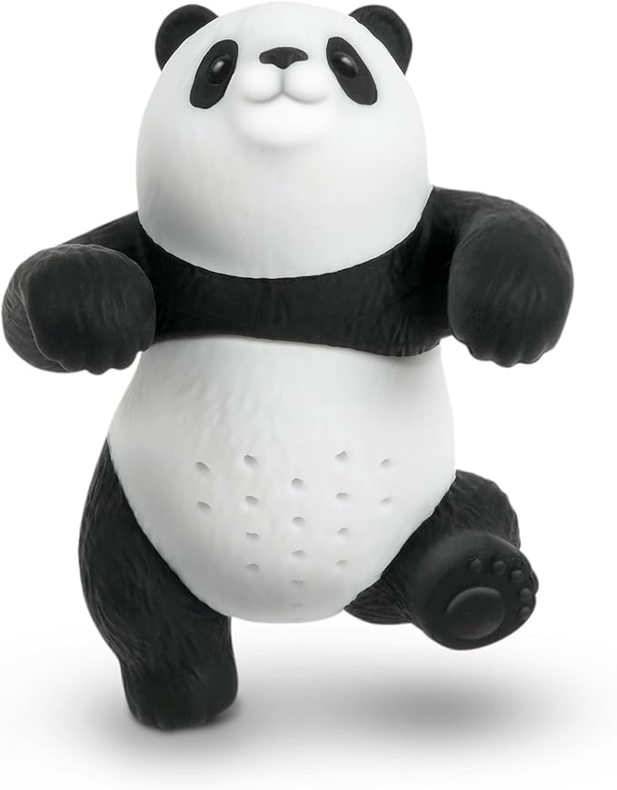 Genuine Fred BAMBREW Tea Infuser Cute Panda Design- For Loose Leaf Tea Flexible, Easy to Clean Silicone Fun Gift for Tea Lovers Clever Kitchen Gadget