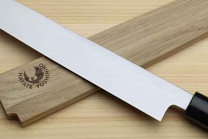 Yoshihiro Shiroko High Carbon Steel Kasumi Yanagi Rosewood Handle Sushi Sashimi Chef Knife (10.5" (270mm))