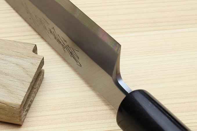 Yoshihiro Shiroko High Carbon Steel Kasumi Yanagi Magnolia Handle Sushi Sashimi Chef Knife (9.5" (240mm))