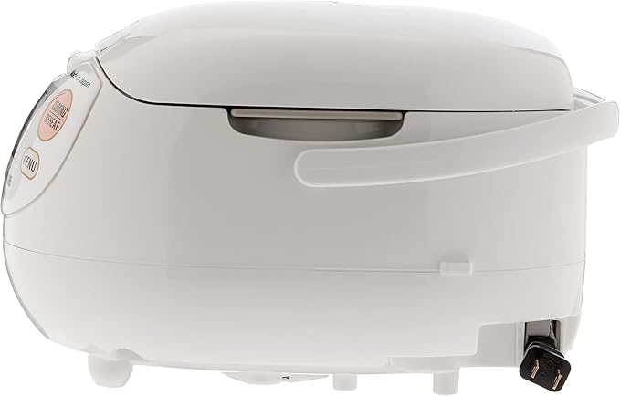 Zojirushi NS-ZCC10 Neuro Fuzzy Cooker, 5.5-Cup uncooked rice / 1L, White & NP-NWC10XB Pressure Induction Heating Rice Cooker & Warmer, 5.5 Cup, Stainless Black, Made in Japan