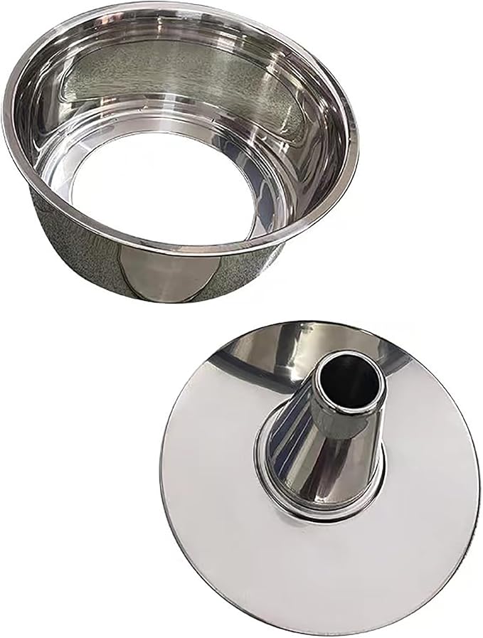 Fox Run Angel Food Cake Pan, Stainless Steel Tube Cake Pan With Removable Bottom, Round 10" x 5"