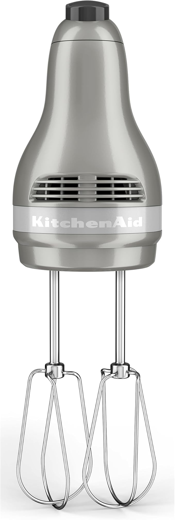 KitchenAid 5-Speed Ultra Power Hand Mixer - KHM512, Contour Silver & Variable Speed Corded Hand Blender KHBV53, Contour Silver
