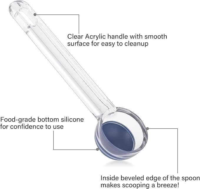 Cookie Scoop Set 1 Tablespoon, Size #60 Cookie Dough Scooper for Baking, 15 ml/0.5 oz Ice Cream Scoop, Acrylic Scoop, Comfortable Grip
