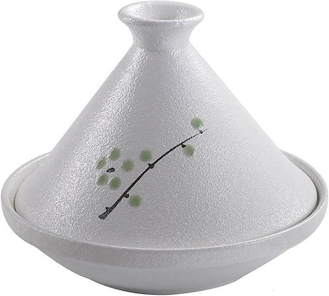 Japanese Cuisine Tangine Ceramic Tagine Pot Hotels Restaurants Hand-Painted Tajine with Lid Stew for Dishwasher Oven