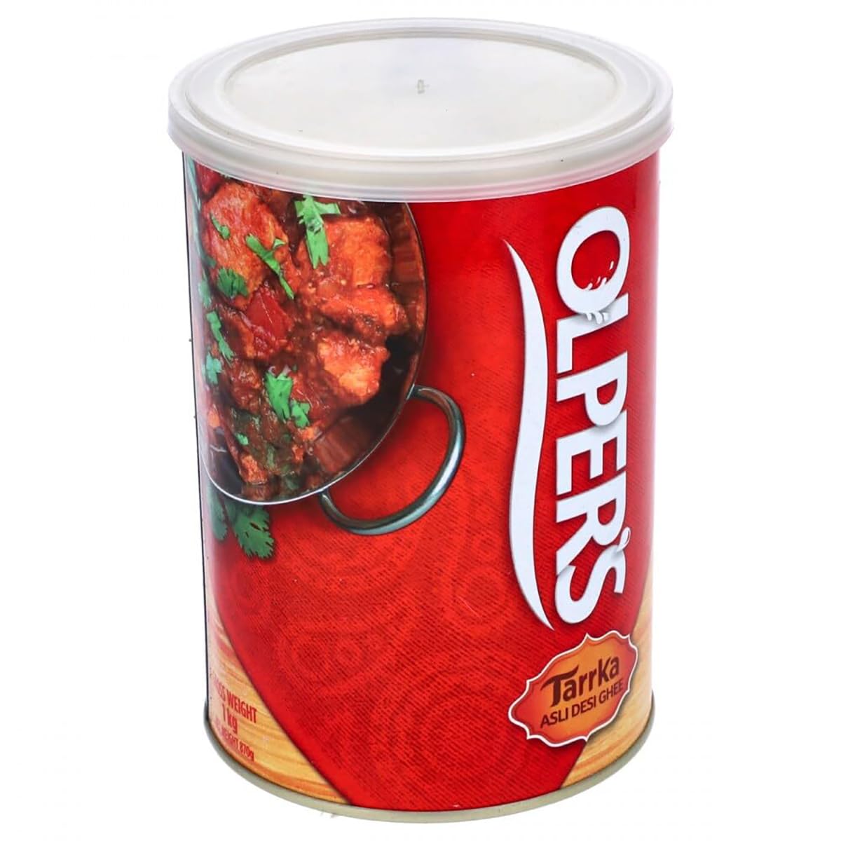 Olper's Tarrka Asli Desi Ghee 1 kg (35.27 Oz) | Pack of 4 | Authentic Clarified Butter | Ideal for Sautéing, Roasting, Baking and Curries