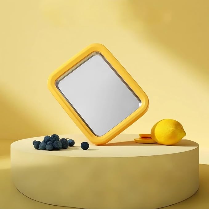 Ice Cream Roll Maker Rolled Ice Cream Machine, Sweet Spot Pan, Instant Cold Plate, Ideal for Making Rolled Ice Cream Soft Serve Slushies Frozen Yogurt Sorbet and Gelato (Vibrant Yellow)