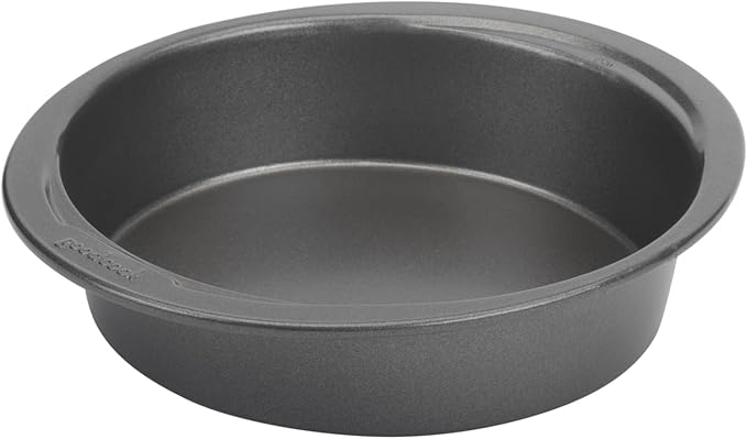 GoodCook Everyday Mini Round Cake Pan Heavy Duty Construction with Metal Utensil Safe Nonstick, 6-Inch, Gray