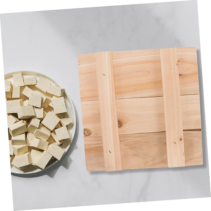 PRETYZOOM Handmade Tofu Press Mold Chess Press Board for Tofu Making Dishwasher Safe