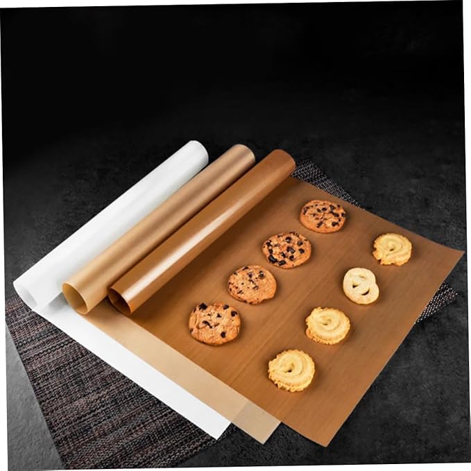 4 Sheets Heat Resistant Non-stick Baking Mat Thick Reusable Oven Liner for Half Pan Multipurpose Pastry Pad for Kitchen Bakery Heat Press Transfers and Craft Projects