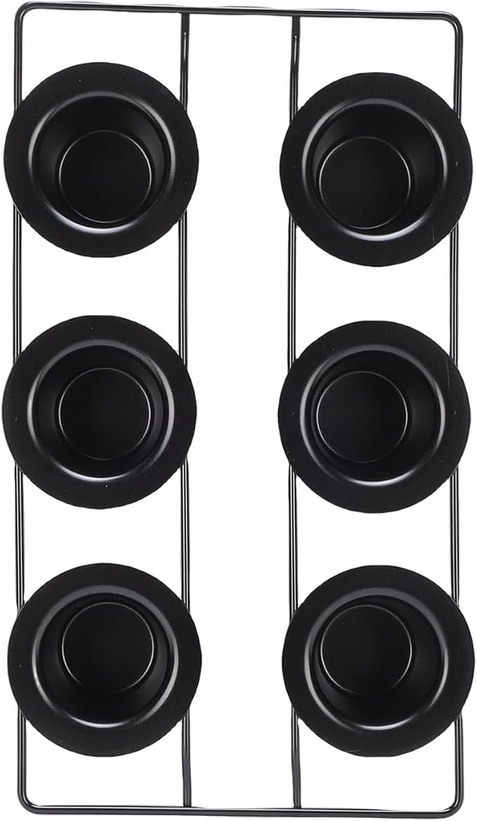 GOWENIC 6-Cup Popover Pan, Carbon Steel Deep Non Stick Bakeware Popover Pan for Baking Pudding Muffins Popovers, Easy to
