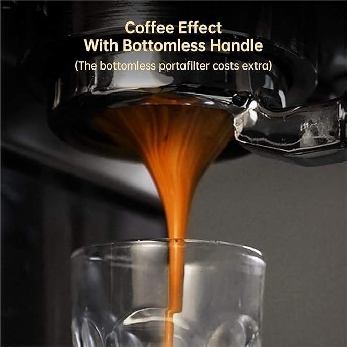 Semi-auto Stainless Steel Household Coffee Machine 19 Capsules Superfine Capsule Powder Coffee Machine Cappuccino and Espresso H11 (Color : H11 SR, Size : CHINA_EU)