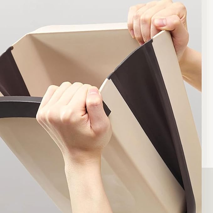 Hanging Trash Can, Kitchen Garbage Bin Waste Bins, Folding Trash Can for Kitchen and Car Wall Mounted Waste Bin Kitchen Cabinet Door Hanging Trash Bin