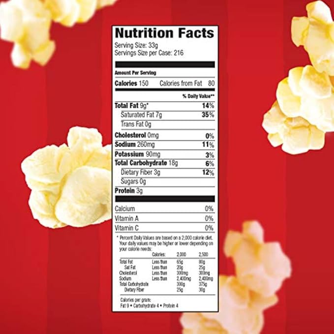 Orville Redenbacher's All-In-One Popcorn Kit, with Kernels, Coconut Oil & Salt, for 8oz. Popcorn Machine, 10.6oz. (Pack of 24)