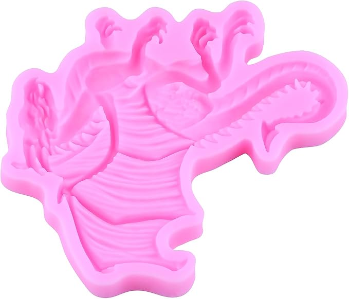 Dragon Silicone Mold Flying Dragon Fondant Molds For Cake Decoration Cupcake Topper Chocolate Candy Polymer Clay Gum Paste Set Of 4