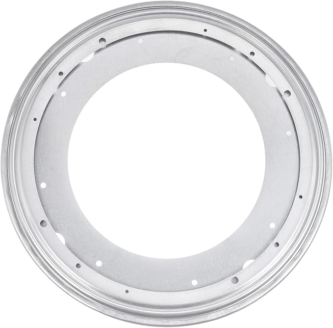 uxcell Lazy Susan Hardware, 1Pcs 14 Inch - Iron Round Ball Bearing Rotating Swivel Plate, Lazy Susan Turntable for DVD Tower, Bookshelf (Silver)