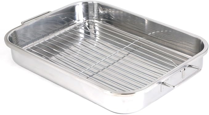 ExcelSteel 594 Roasting Pan, Stainless