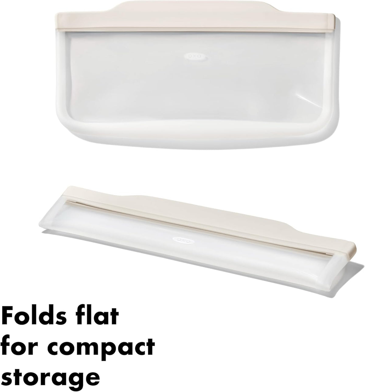 OXO Good Grips Silicone Reusable Bag – Slim Bag (30 oz) - Oat