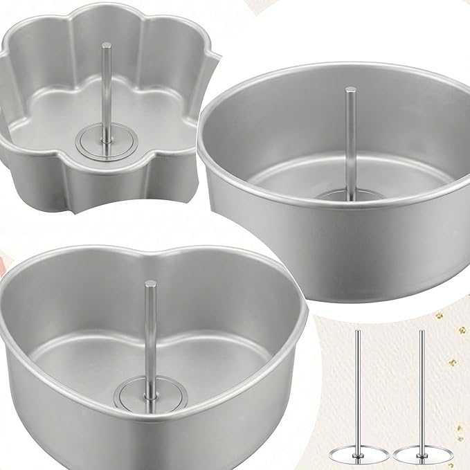 6 Pcs Cake Heating Core for Baking Stainless Steel Heating Rod Cake Strips for Even Baking 2.76 Inch Silver Bakings Nails Cakes Stick Supplies for Decorating Supplies Bake Tools Accessories