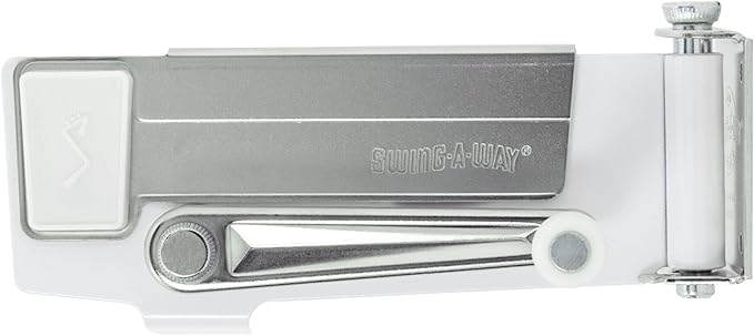 Swing-A-Way Wall Mount Can Opener with Magnet, 1-Pack, White -