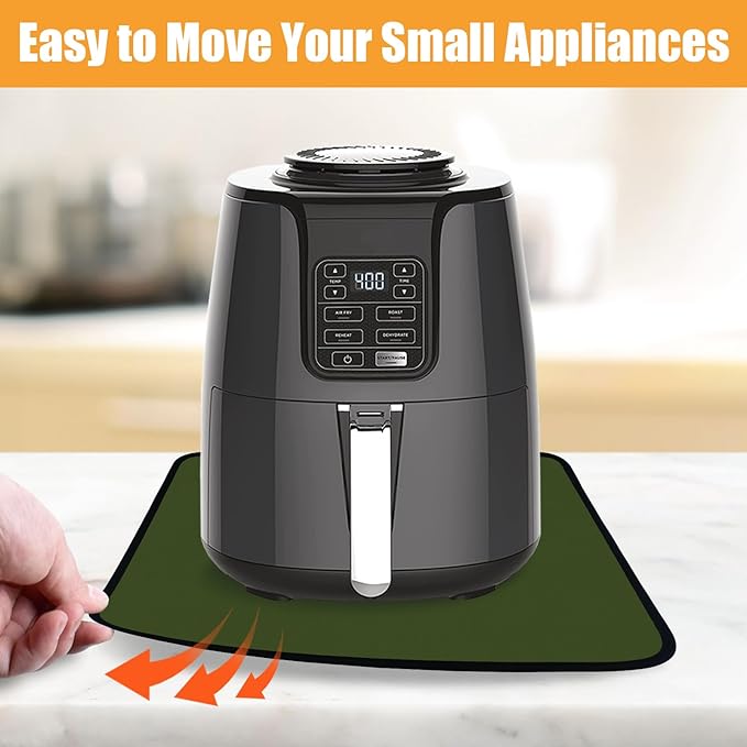 21x24in Heat Resistant Pad, Countertop Protector Mat for Big Appliances, Hot Pads Under Air Fryer Oven, Wide Kitchen Mat