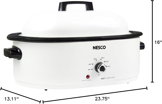 Nesco MWR18-14 Roaster Oven, 18 Quart, White