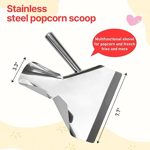 202 Pcs Popcorn Bags with Popcorn Scoop and Salt Shaker Set,Apply to Freshly Baked Popcorn, Movies with Friend and Family, Parties, Kitchen Utensils,Festivals,Restaurants