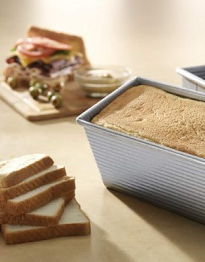 USA Pan Bakeware Pullman Loaf Pan, Large, Silver