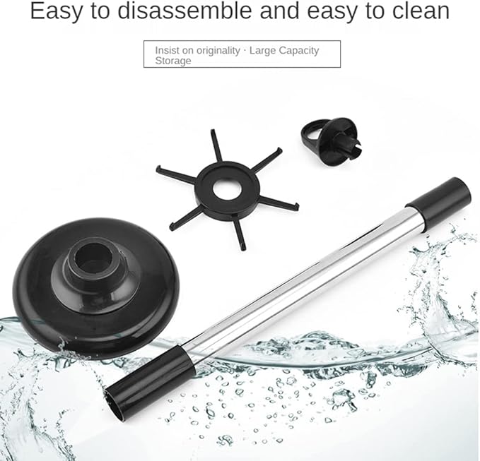 Swivel Kitchen Utensils Stand with 6 Hooks Rotatable Kitchenware Holder Rack Home Kitchen Utensils Organizer Holder, 42x13cm, Black＋silver