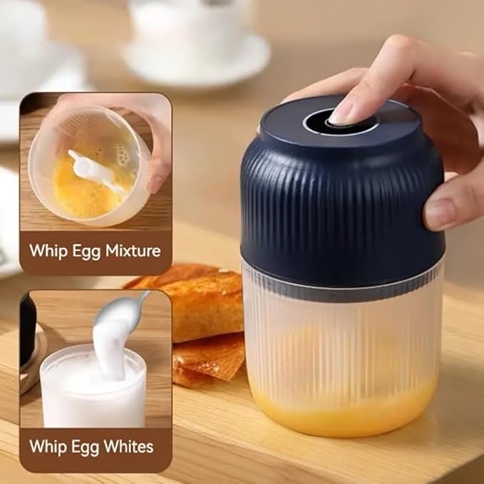 Electric Garlic Chopper, Mini Portable Veggie Chopper, 2026 New Small Garlic Chopper Mincer, USB Rechargeable, Wireless Veggie Grinder, For Mashing Onion, Garlic, Chili, Ginger (2*Blue, 3 blades)