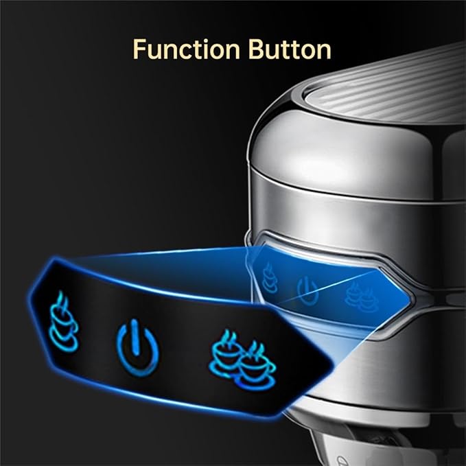 Semi-auto Stainless Steel Household Coffee Machine 19 Capsules Superfine Capsule Powder Coffee Machine Cappuccino and Espresso H11 (Color : H11 SR, Size : CHINA_EU)