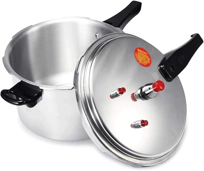 Electric Pressure Cooker, Kitchen Pressure Cooker Cookware 18/20/22cm Gas Stove/Open Fire Pressure Cooker Outdoor Camping Cook Tool Steamer,One Color-5L