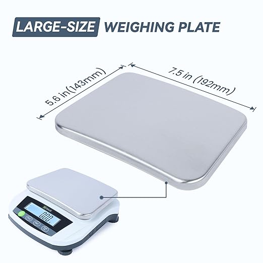 U.S. Solid Digital Lab Scale 5000g x 0.01g Precision Analytical Balance Kitchen Jewelry Scientific Weighing - LCD Display