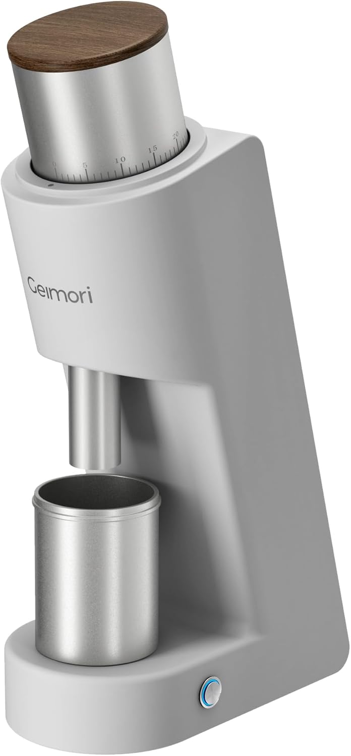 Burr Coffee Grinder,Wirsh Electric Single Dose Coffee Grinder Geimori GU38 with 38mm 6-Core Conical Burr,Stepless Adjustment for Drip,French Press,Cold Grind Settings from Fine to Coarse