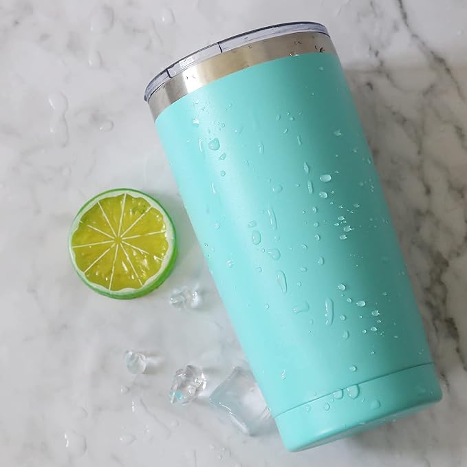 20oz Tumbler Vacuum Insulated Travel Mug with Lids, Stainless Steel Double Wall Thermal Coffe Cup for Home, Office, Outdoor Suitable for Vehicle Cup Holders