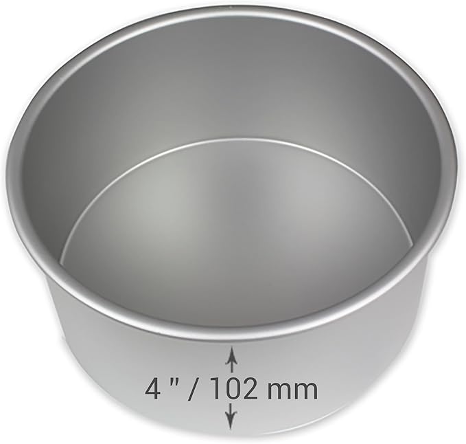 PME Professional Aluminum Round Cake Pan, 12 x 4 in,Silver