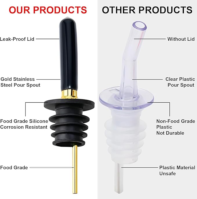 Gegewawa Glass Coffee Syrup Dispenser Bottles 7 OZ, Simple Syrup Bottles with Metal Pour Spout, Syrup Dispenser for Coffee Bar Accessories for Maple Honey Syrup Oil and Sauces