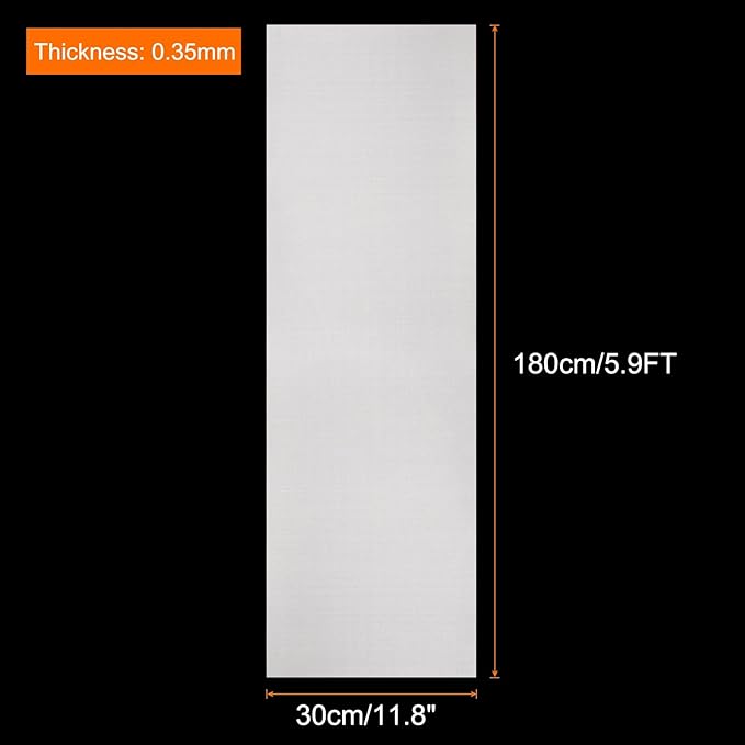 uxcell 11.8IN x 5.9FT Silicone Baking Mat Rolls, Heat Resistant Baking Mats, Non-Stick Pastry Mats, Non-Slip Countertop Mats, Refrigerator Liners White