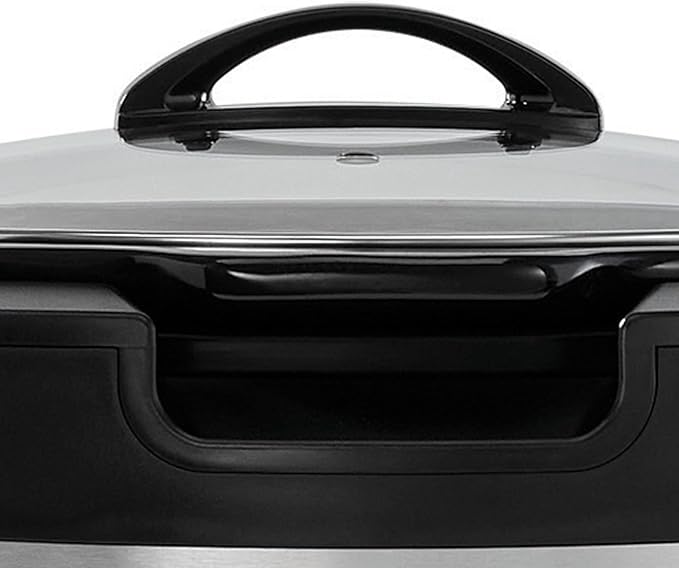 Crock-Pot Thermoshield Slow Cooker with Easy Carry Handles | 6 Quart Manual Slow Cooker, Black