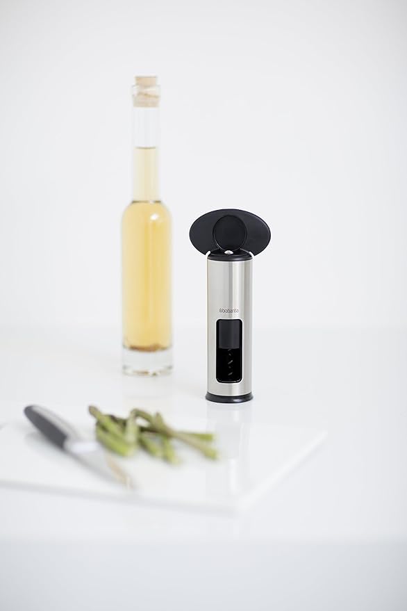 Brabantia Classic Corkscrew Bottle Opener - Matte Steel, 369360, Medium