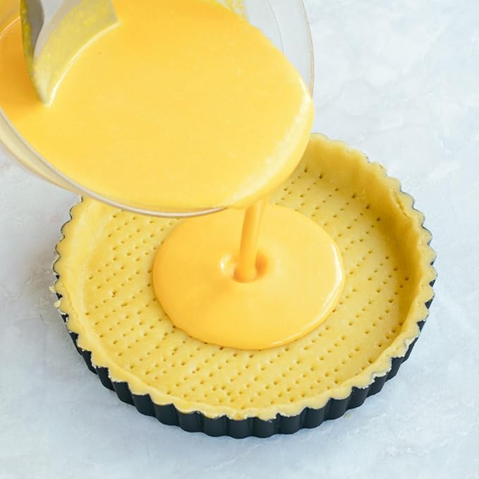 Tosnail 2 Pack 9 Inch Non-Stick Quiche Pan, Fruit Tart Pie Pan with Removable Loose Bottom