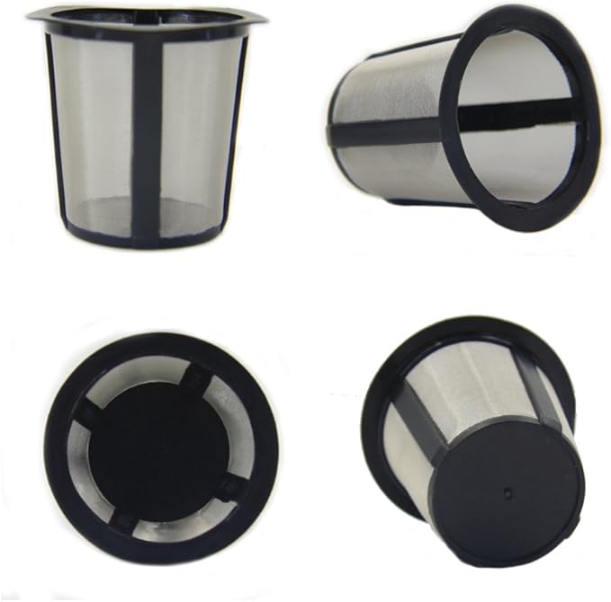 WOTW Reusable Coffee Filter Set Replacement Filter for Keurig My style Filter Housing Fits B30 B40 B50 B60 B70 Series (Design3)