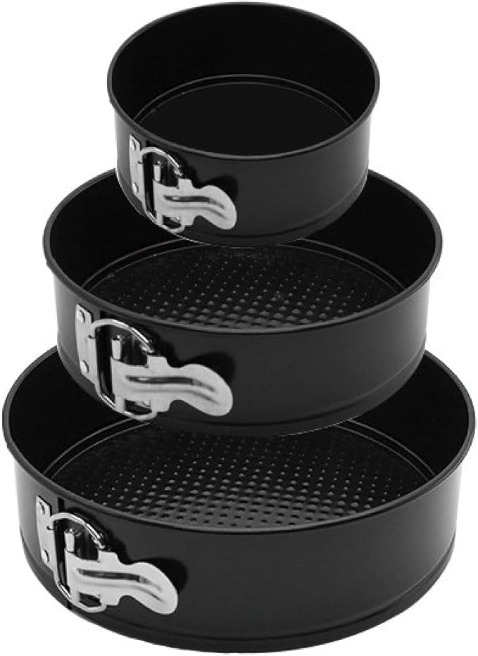 Cake Tin， Non-Stick Cake Mould, Baking Tools Baking Mold,Cake Mould,Baking Cake Ring Non-Stick Removable Bottom Cake Pan Set Bake Mould with Lock Bakeware Cake Molds 1Set 4-7Inch pan (Color : 4-7inch)
