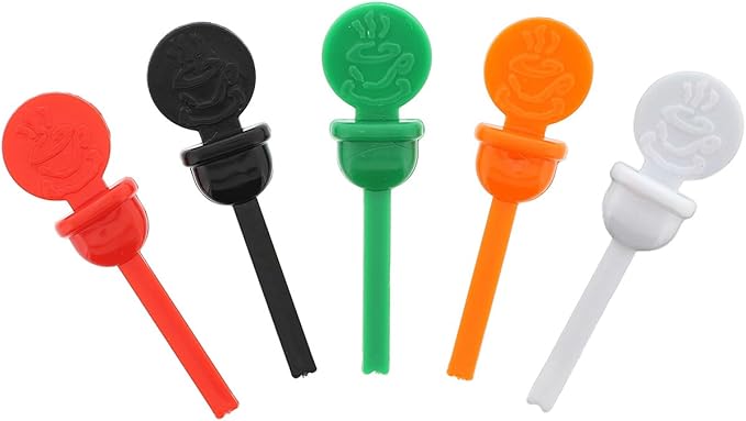 StixToGo Black Circle Beverage Plug for Disposable Lids, Package of 400