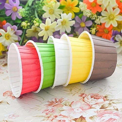 500-Pack Random Colorful Baking Cup, Dots/Stripes, Standard